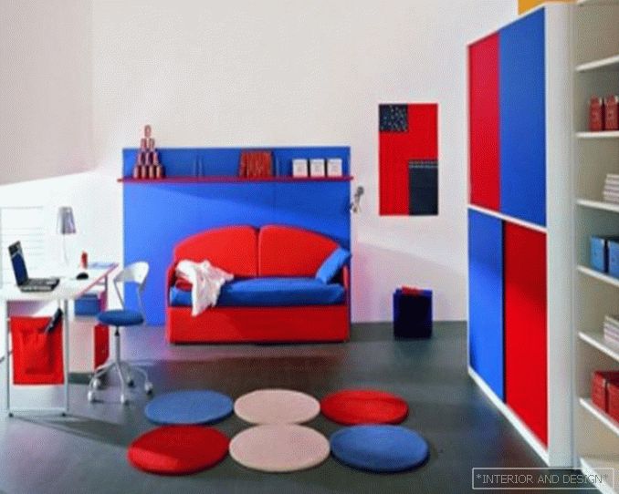 Соба за дечака, стил минимализма