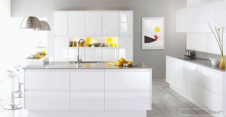 Дизајн беле кухиње 8