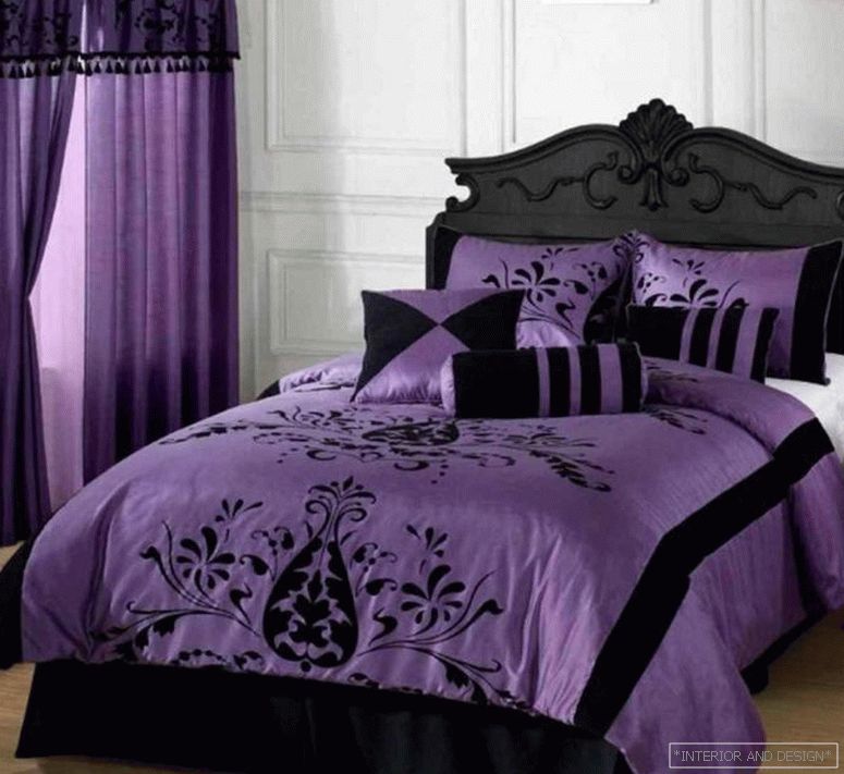 Пурпурне завесе за спаваћу собу 2