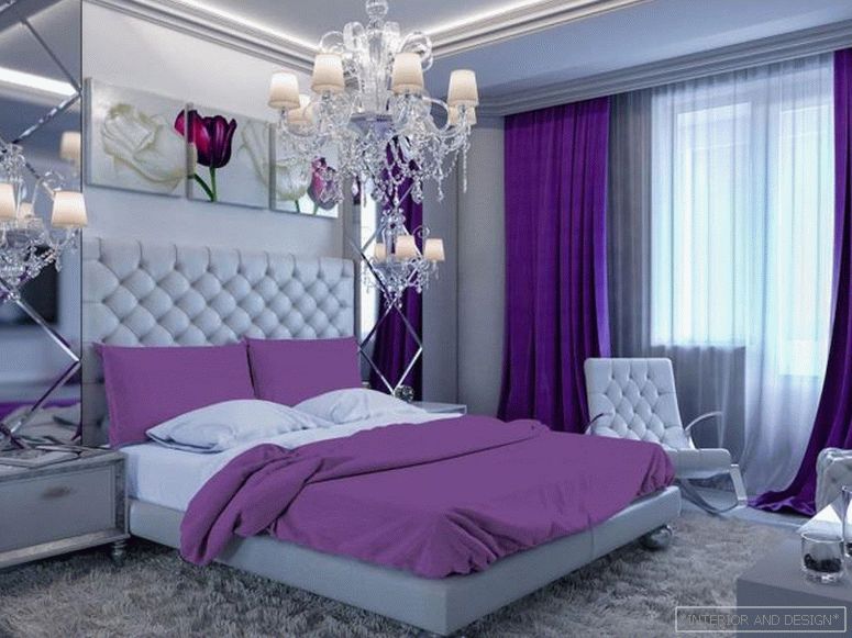 Пурпурне завесе за спаваћу собу 6